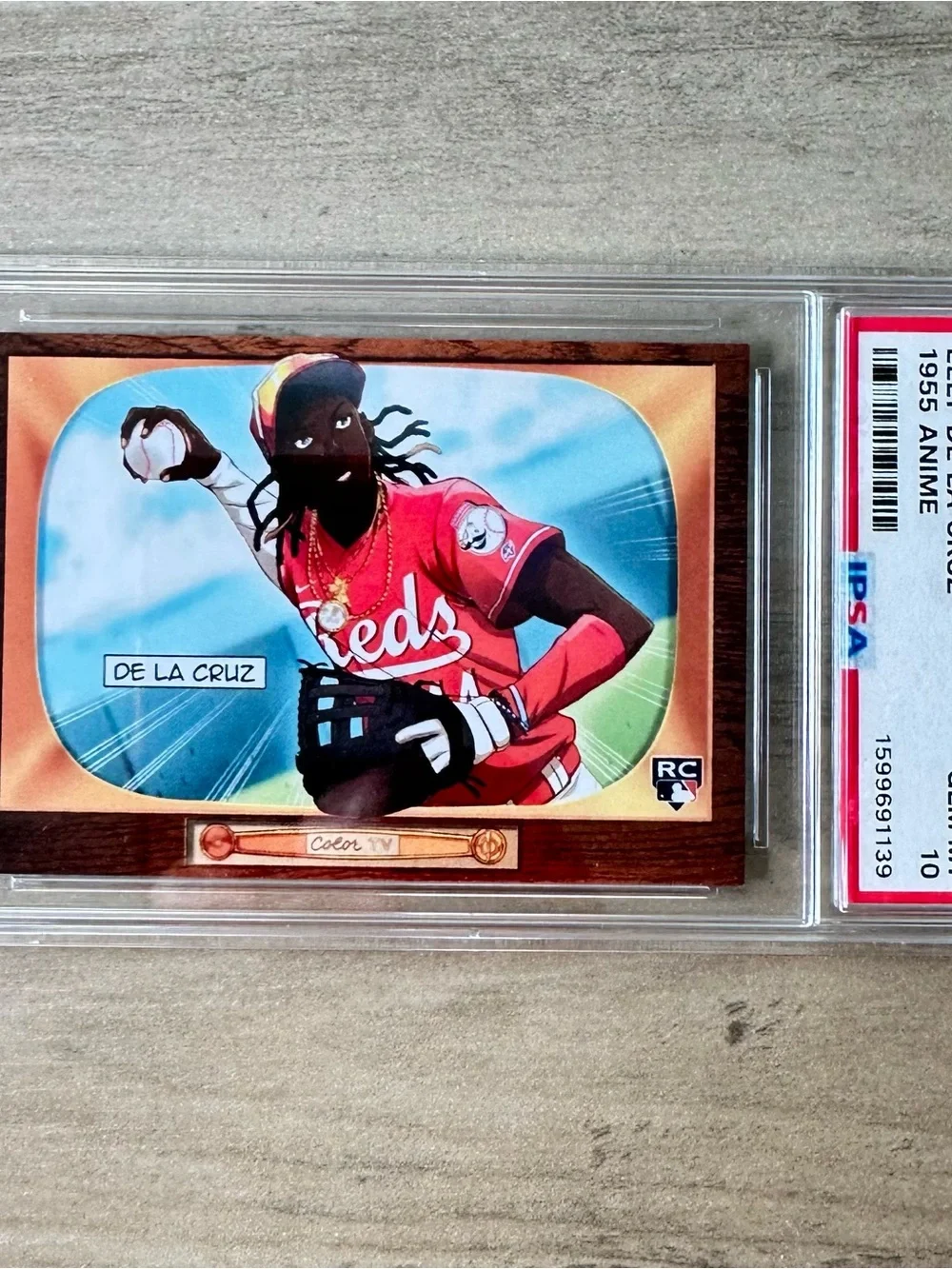 Elly De La Cruz 2024 Topps 55’ Anime #BA-1 Gem Mint 10 Novelty Baseball Card.